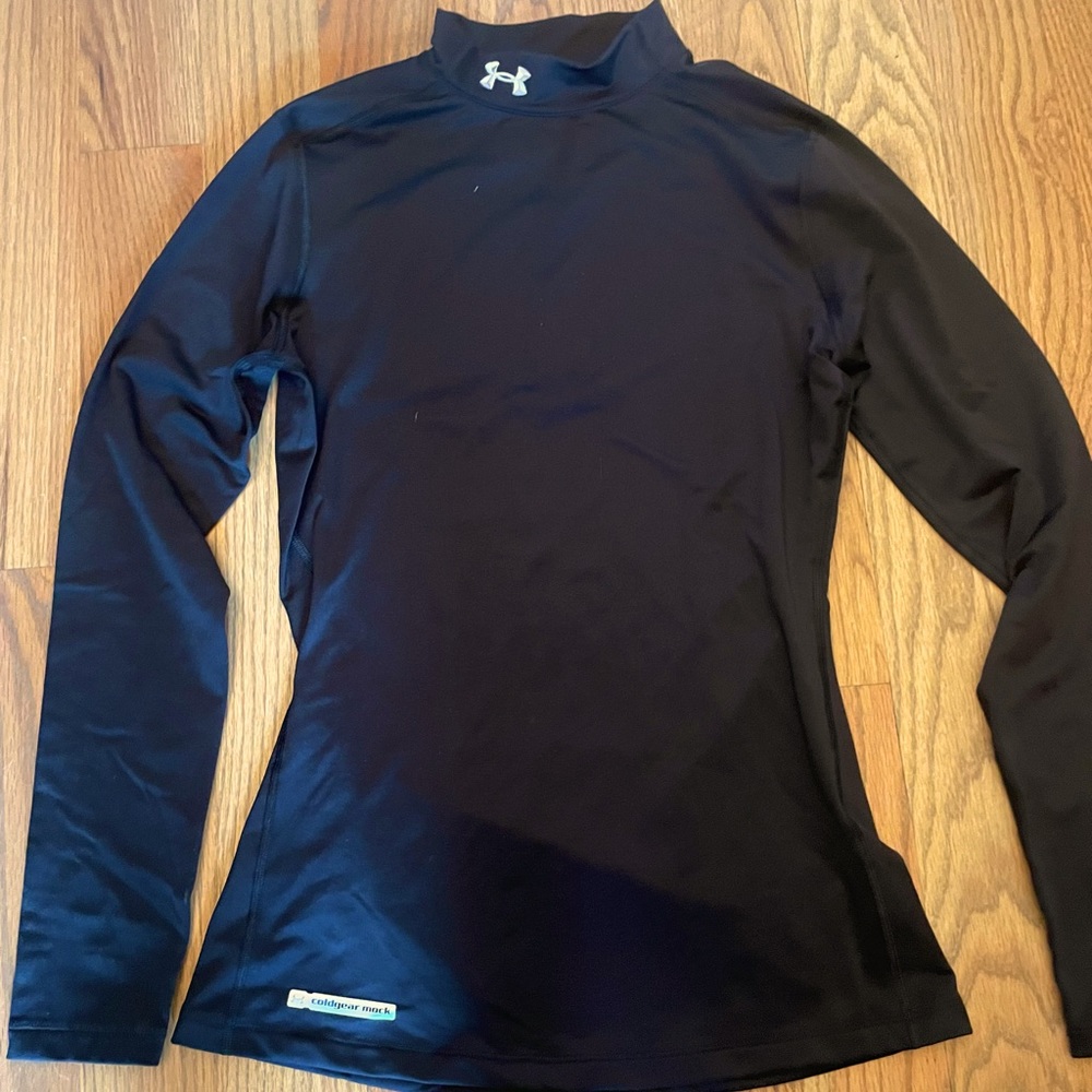 Black Under Armour mock turtleneck
